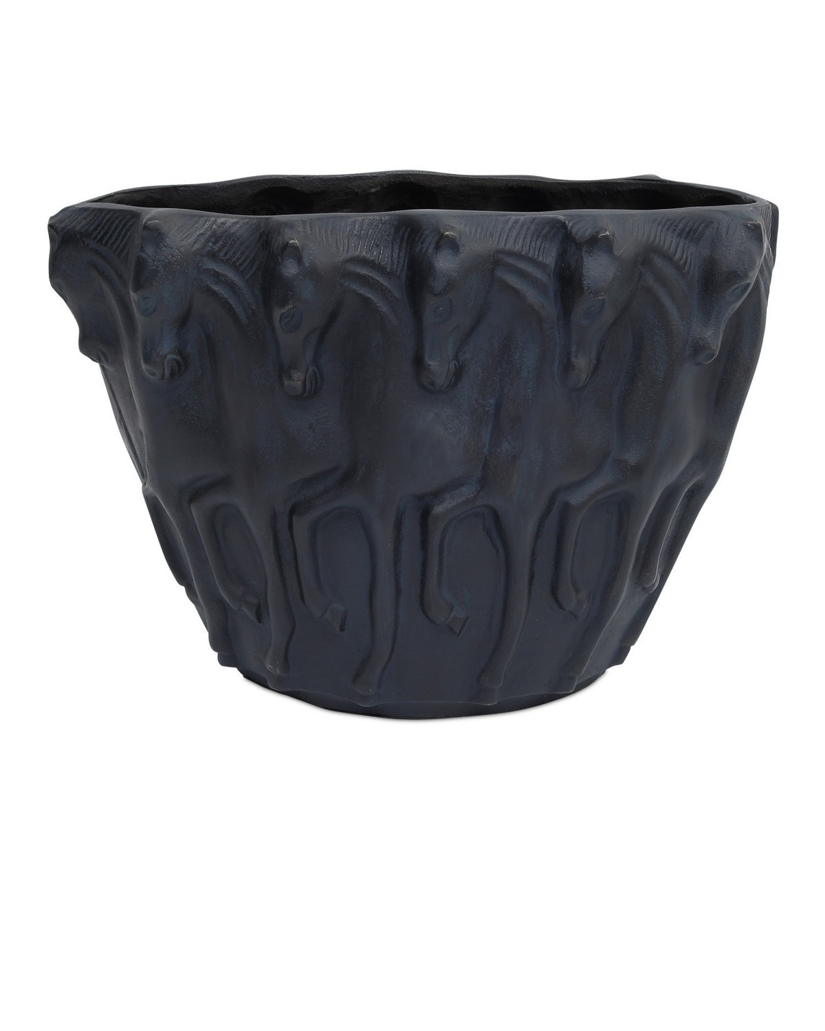 Currey and Company 1200-1066 Dressage Oval Vase in Bronze