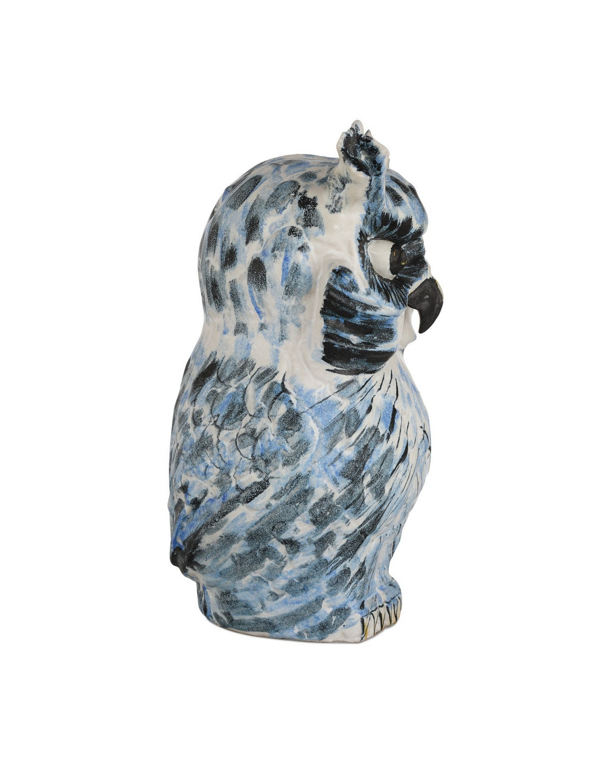 Currey and Company 1200-1076 Mina la chouette en bleu/blanc/noir