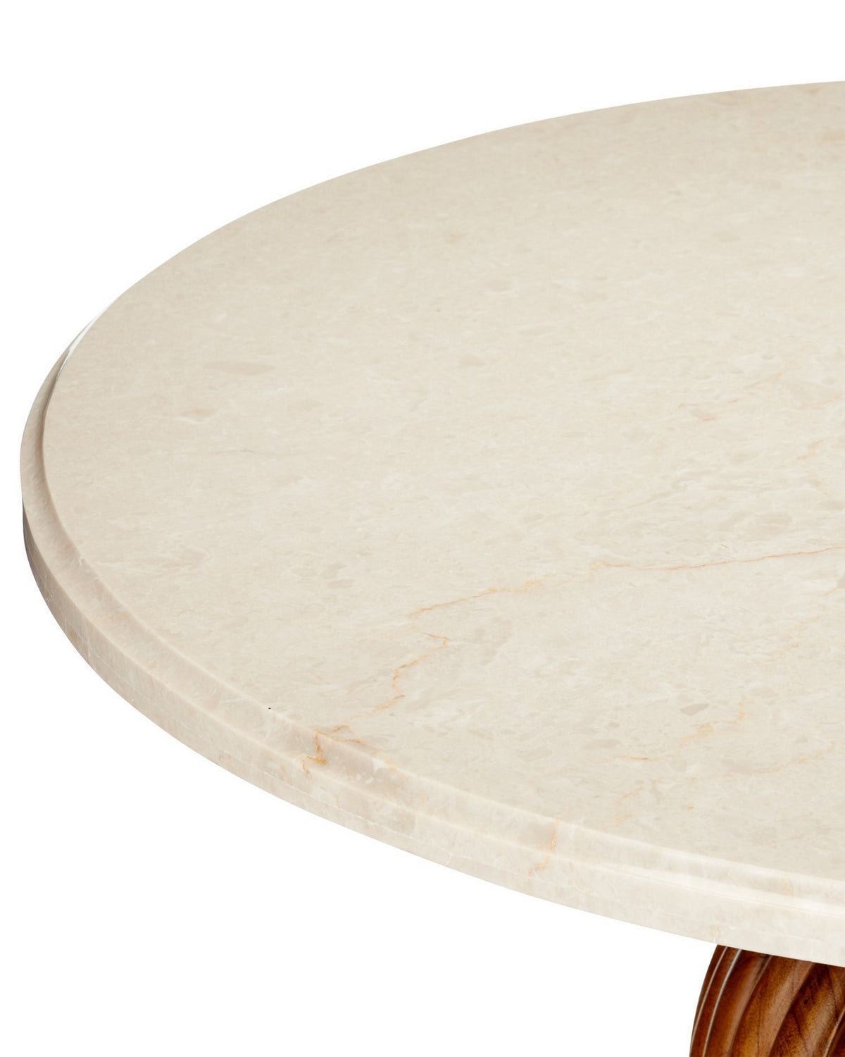 Currey and Company 3000-0335 Tassel Entry Table in Morel Brown/Natural/Brushed Brass