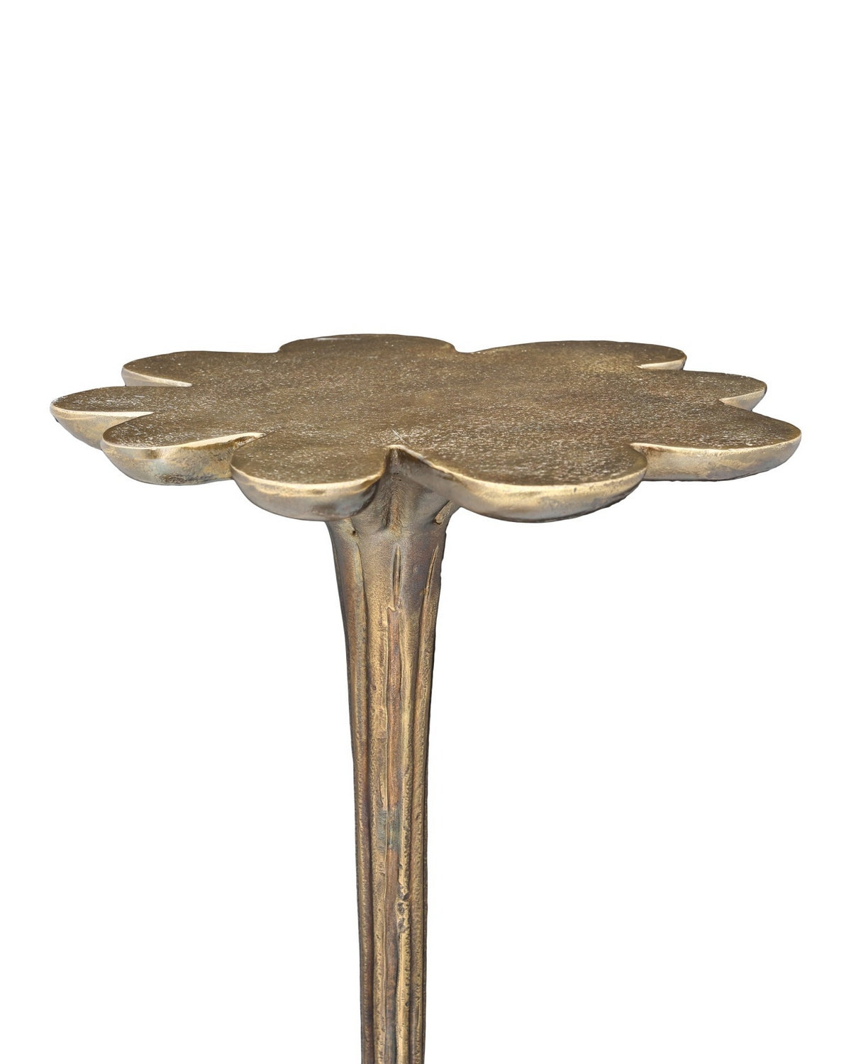 Currey and Company 4000-0246 Schizzo Accent Table in Oxidized Brass