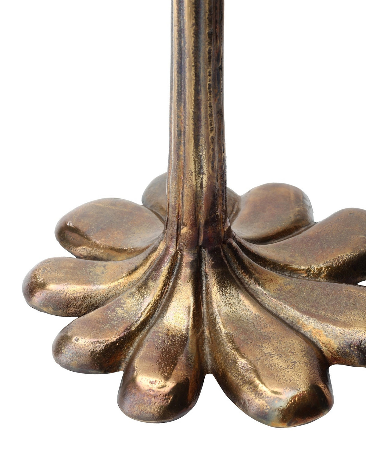Currey and Company 4000-0246 Schizzo Accent Table in Oxidized Brass