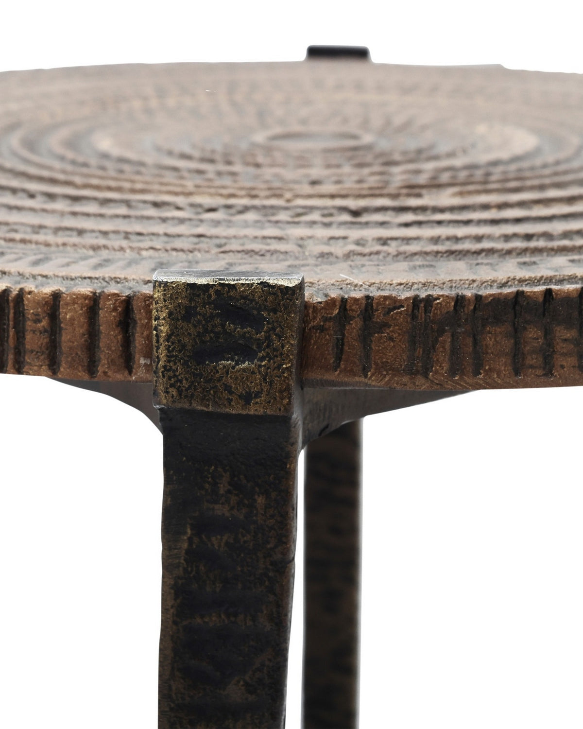 Currey and Company 4000-0256 Unity Accent Table in Antique Bronze/Dark Bronze