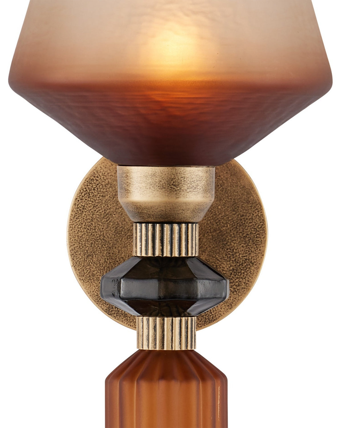 Currey et Compagnie 5000-0295 Mandeville Murale Couleur : Butter Rum Sandbar/Ombré mat/Gris foncé/Or antique