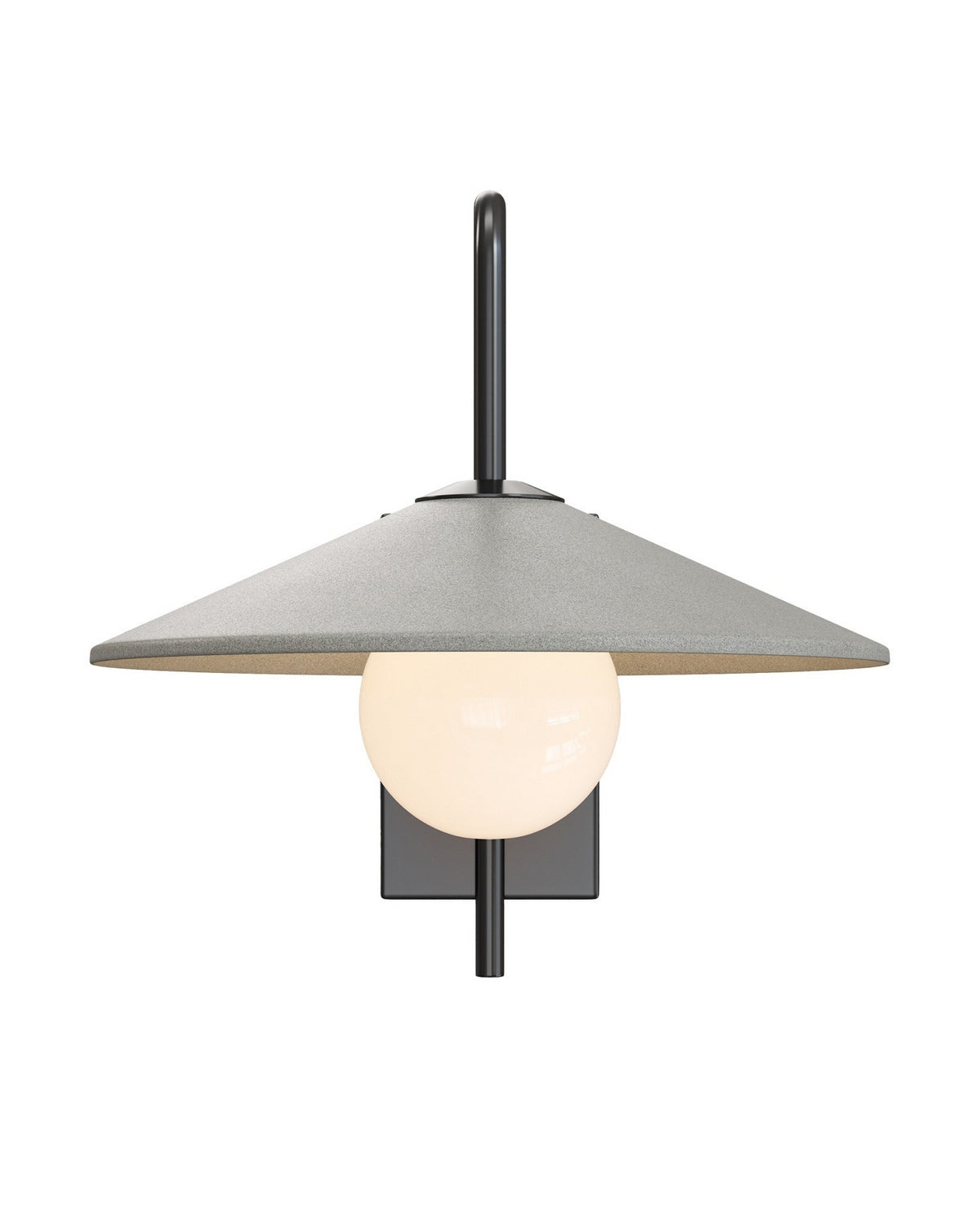 Currey and Company 5500-0058 Bothy Outdoor Wall Sconce in Natural/Black/Frosted White