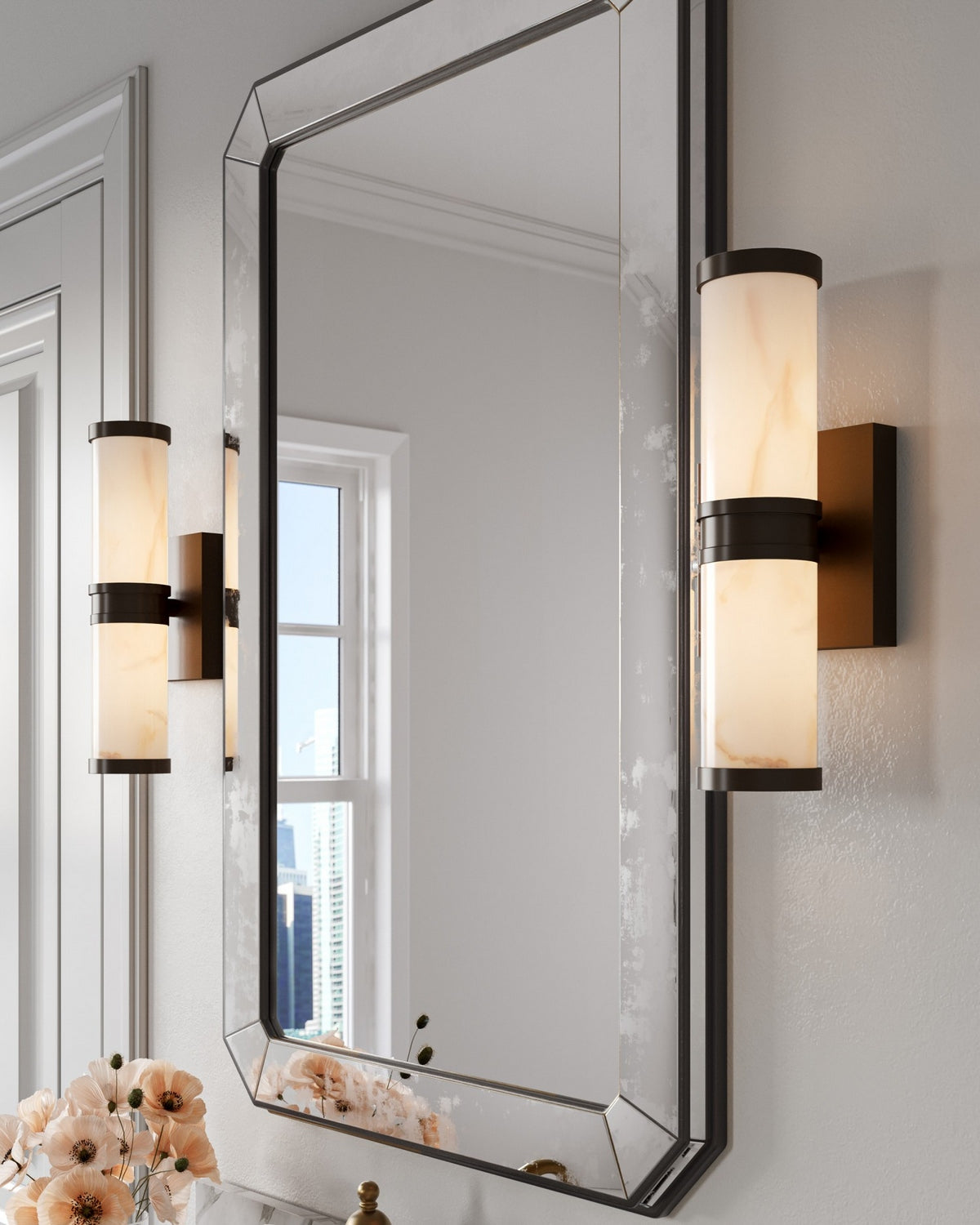 Currey and Company 5800-0078 Brenham Murale en bronze naturel/huilé