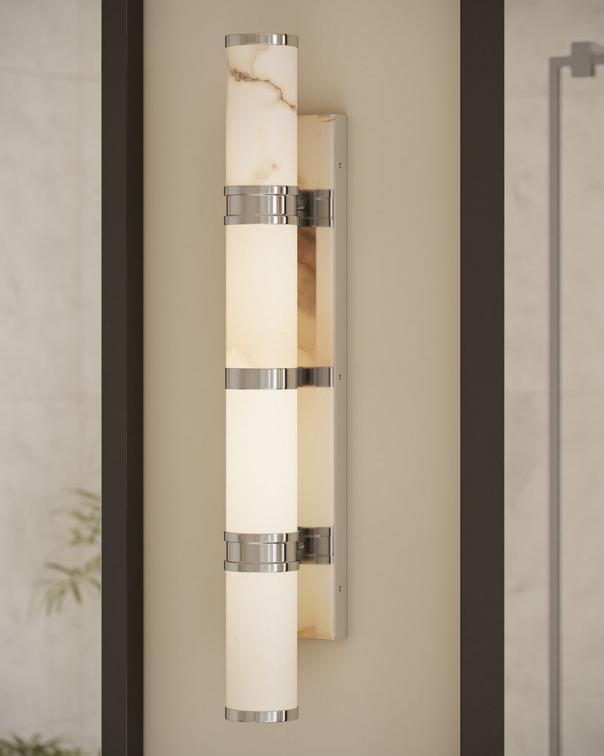 Currey and Company 5800-0080 Brenham Murale en naturel/nickel