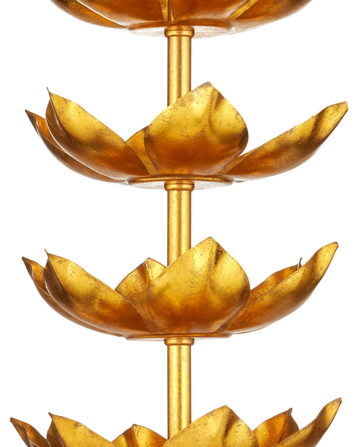 Currey et Compagnie 6000-1056 Éveil Lampe de table en feuille d'or