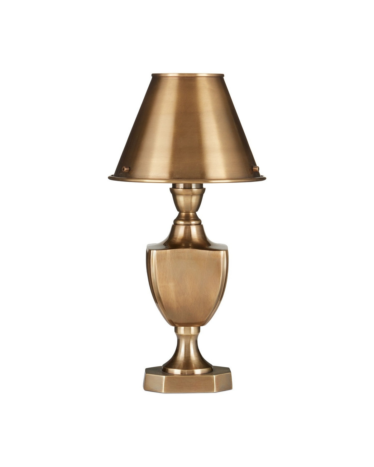 Currey and Company 6000-1057 Waddill Table Lamp in Antique Brass