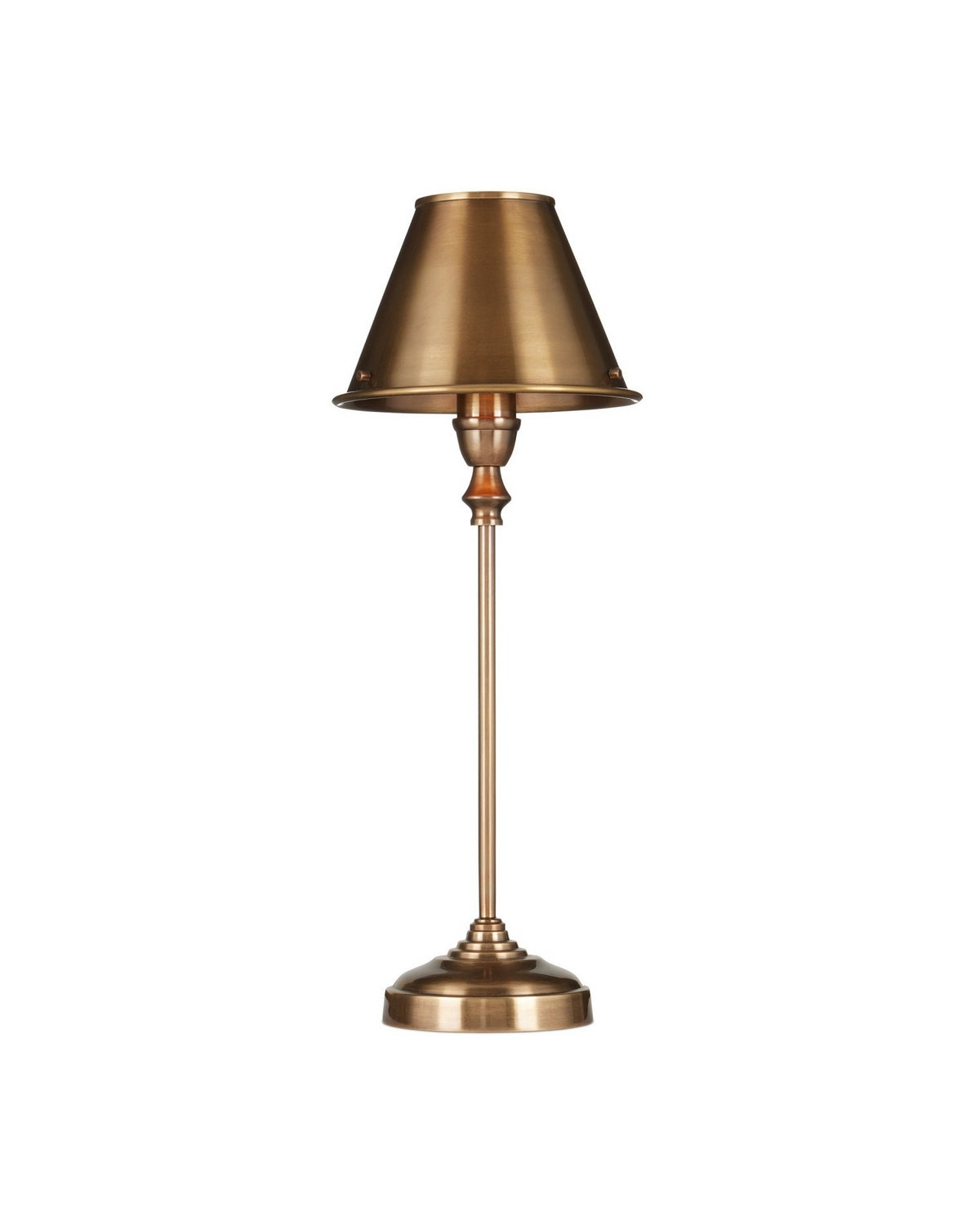 Currey and Company 6000-1059 Rowsay Lampe de table en laiton antique