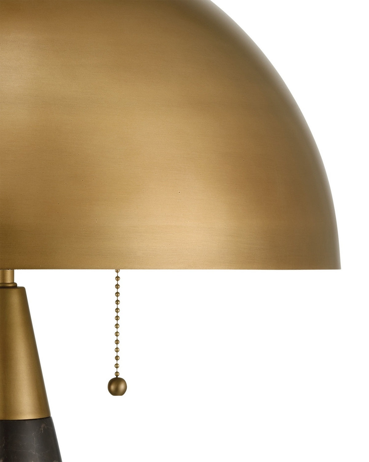Lampe de bureau Edith 6000-1065 de Currey and Company, couleur brun café/laiton antique