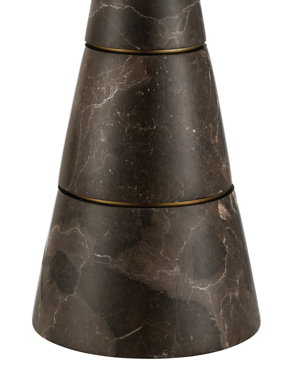 Lampe de bureau Edith 6000-1065 de Currey and Company, couleur brun café/laiton antique
