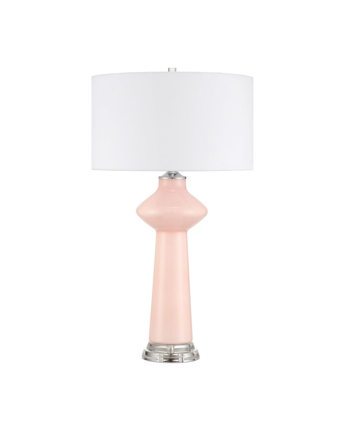 Currey and Company 6000-1073 Henrietta Lampe de table en rose/transparent