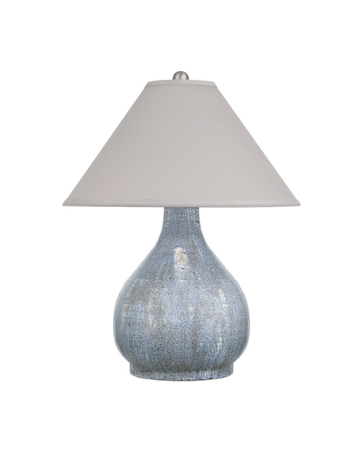 Currey and Company 6000-1074 Malin Lampe de table en gris/bleu