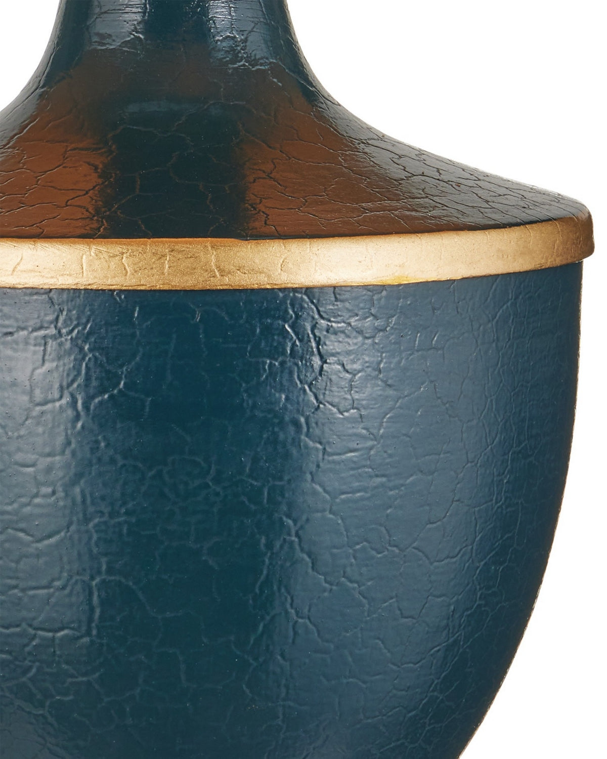 Carnet de voyage sans fil Currey and Company 6700-0016 Lampe de table bleu marine/or