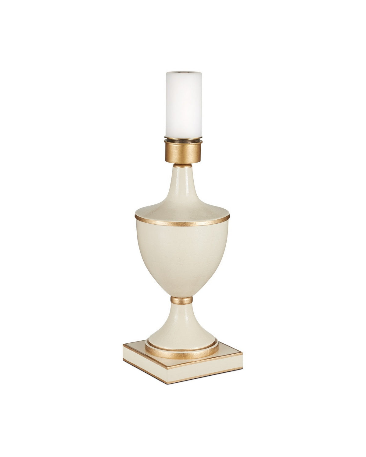 Carnet de voyage sans fil Currey and Company 6700-0017 Lampe de table En ivoire/or