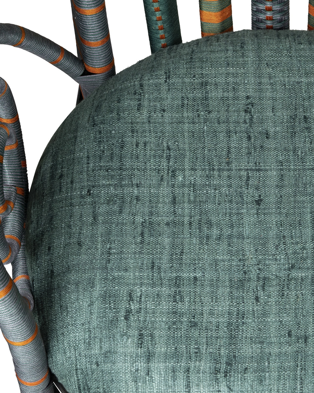 Fauteuil trône Benin Currey and Company 7000-1052, vert/orange