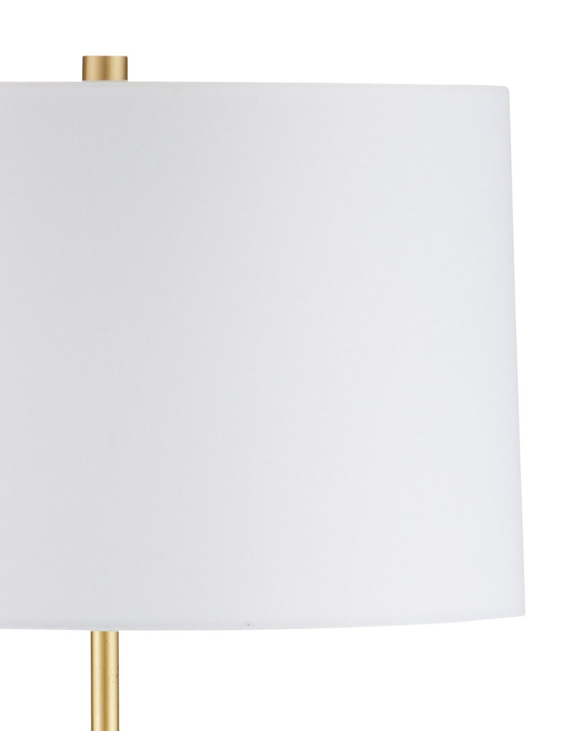 Lampadaire Lathe 8000-0175 de Currey and Company, en laiton naturel/brossé