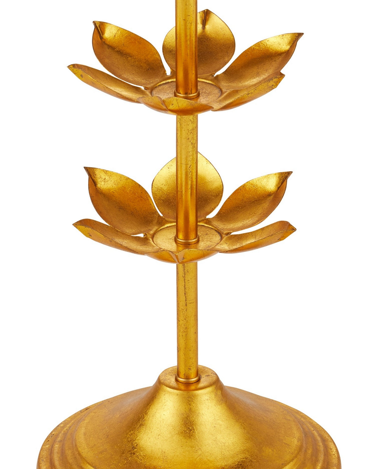 Lampe sur pied Currey and Company 8000-0177 Awakening en feuille d'or