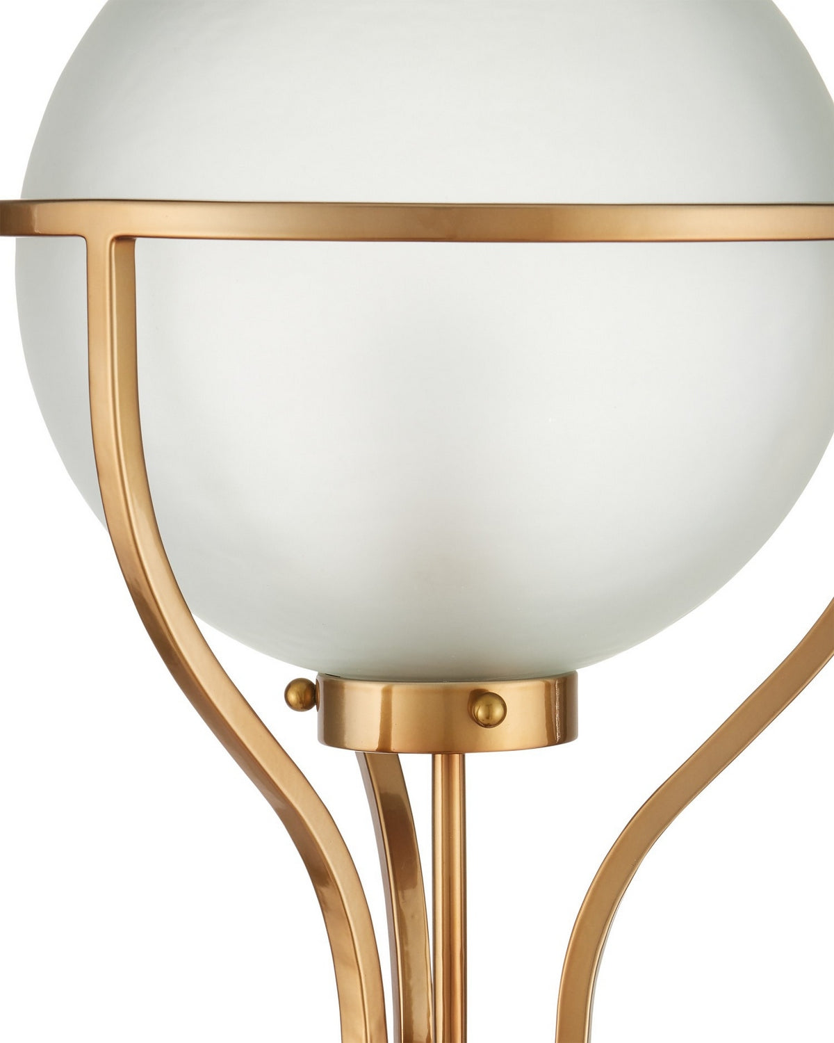 Lampadaire Currey and Company 8000-0182 Metropolis, finition champagne métallisé/dépoli