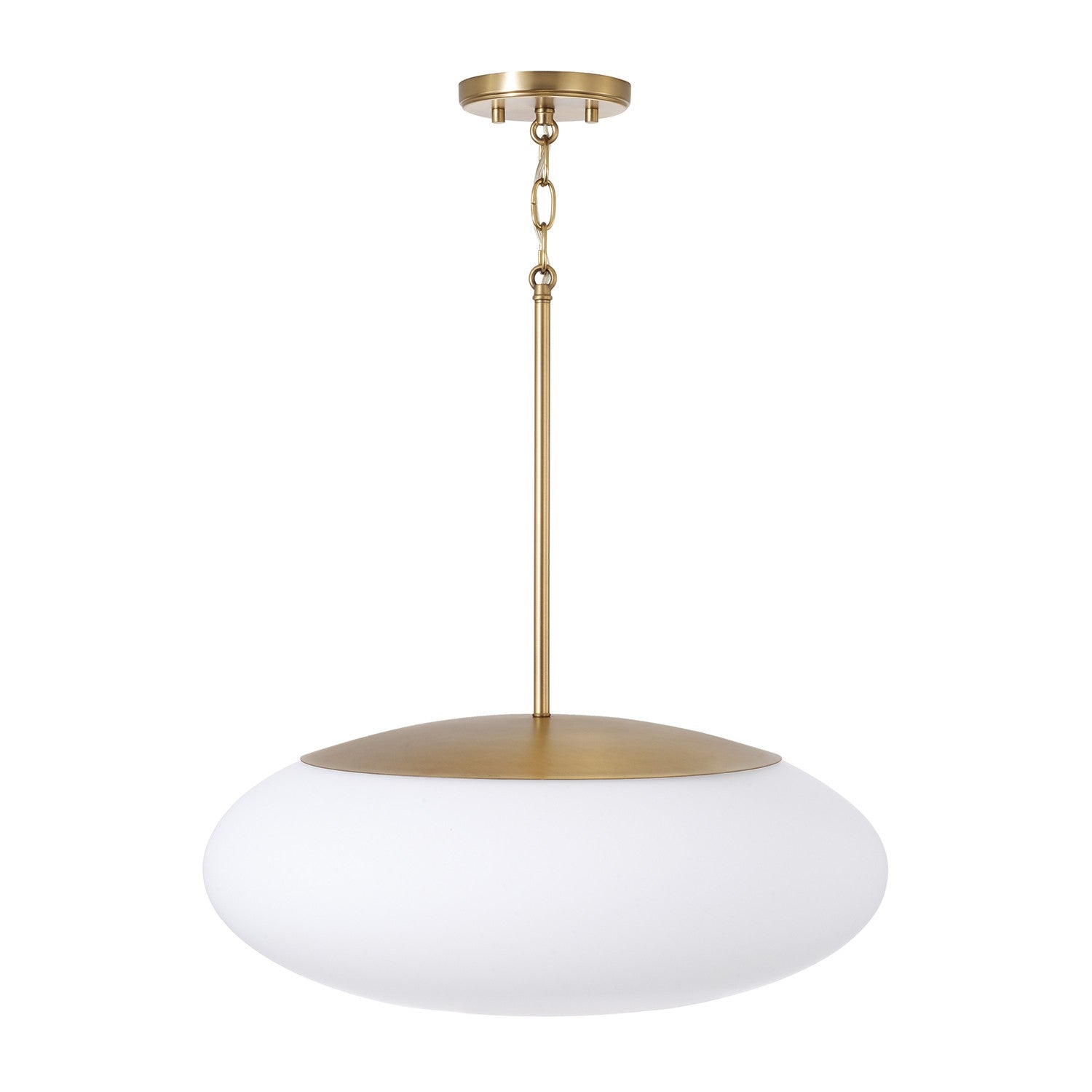 Éclairage Capital - 360511AD - Une lampe Suspension - Soren - Laiton vieilli