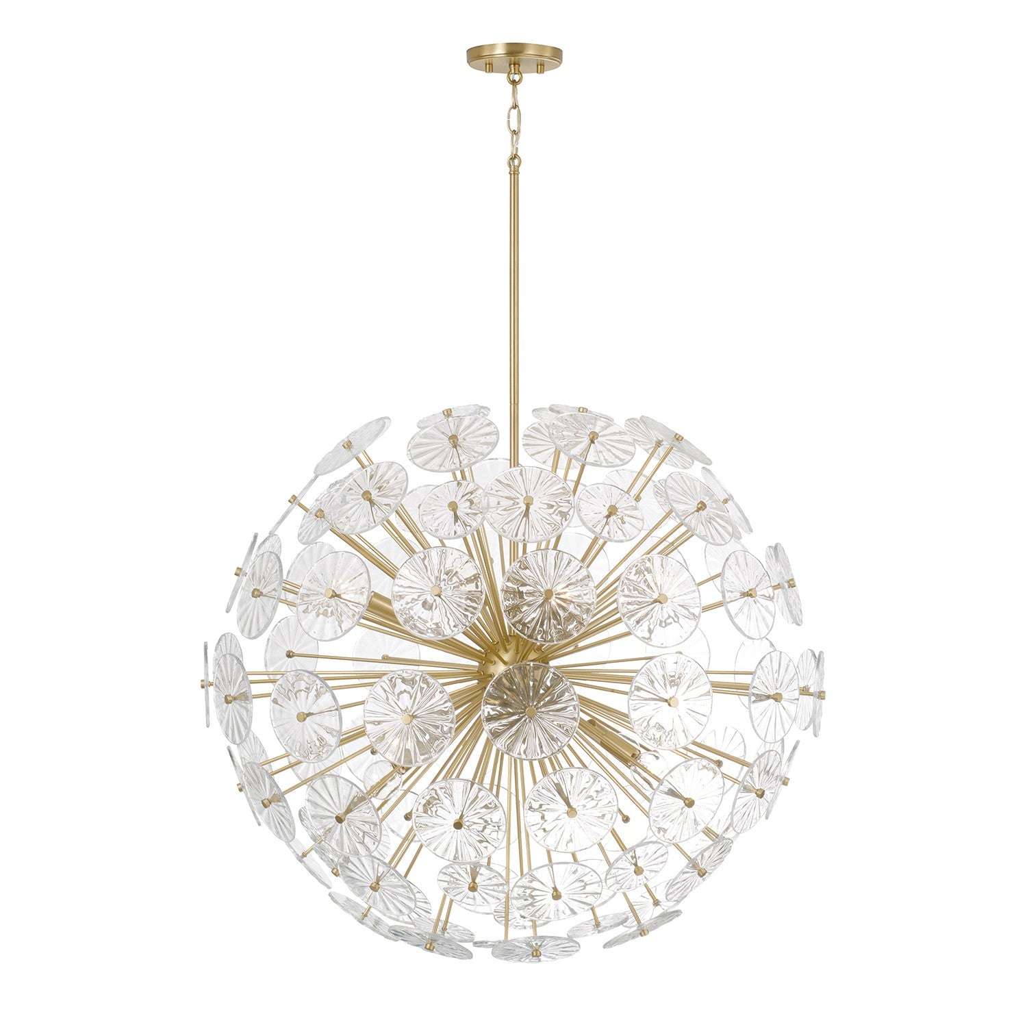 Éclairage Capital - 457881MA - Huit lampes Suspendu - Emélie - Laiton mat