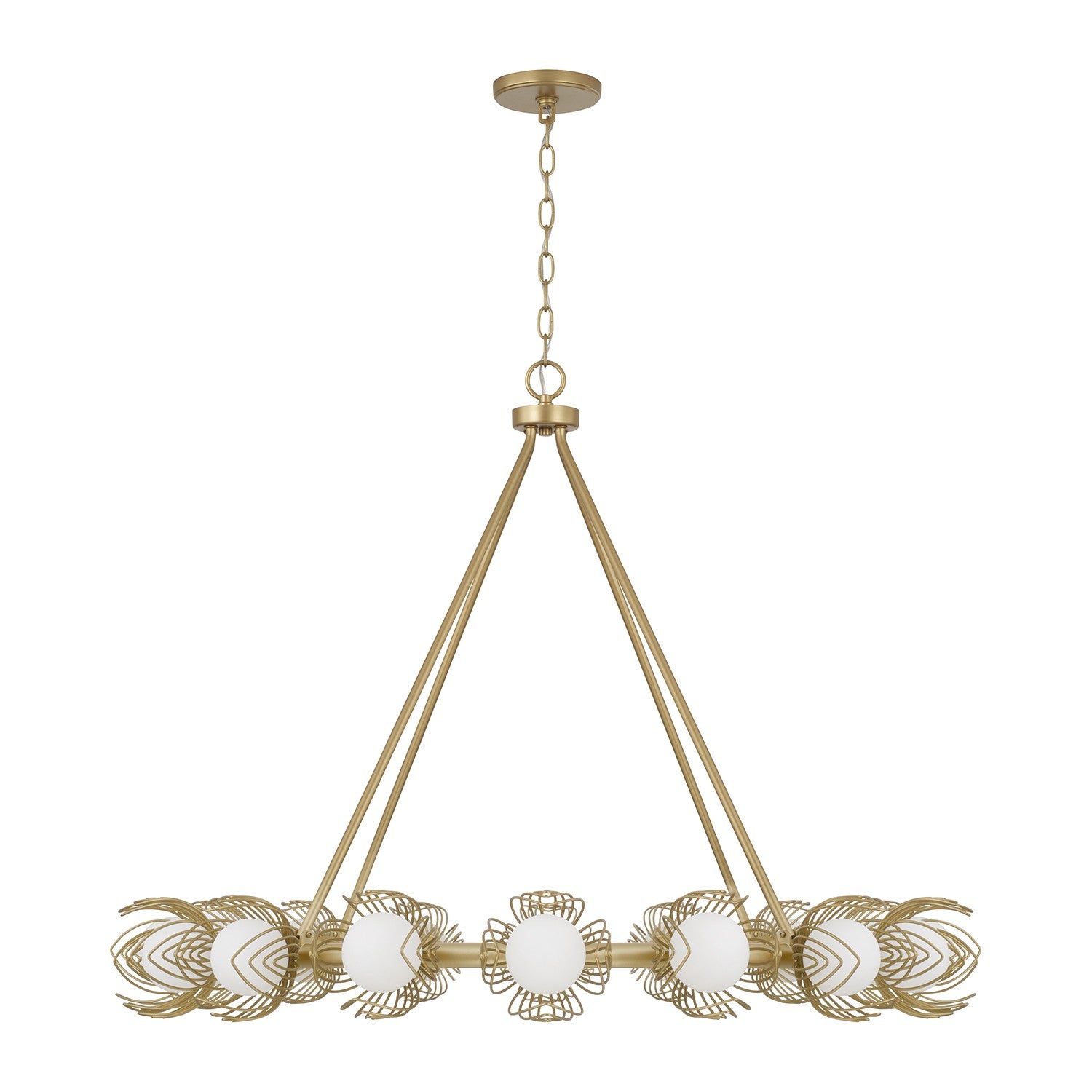 Éclairage Capital - 462102GF - 16 lampes Suspendu - Flora - Or poli