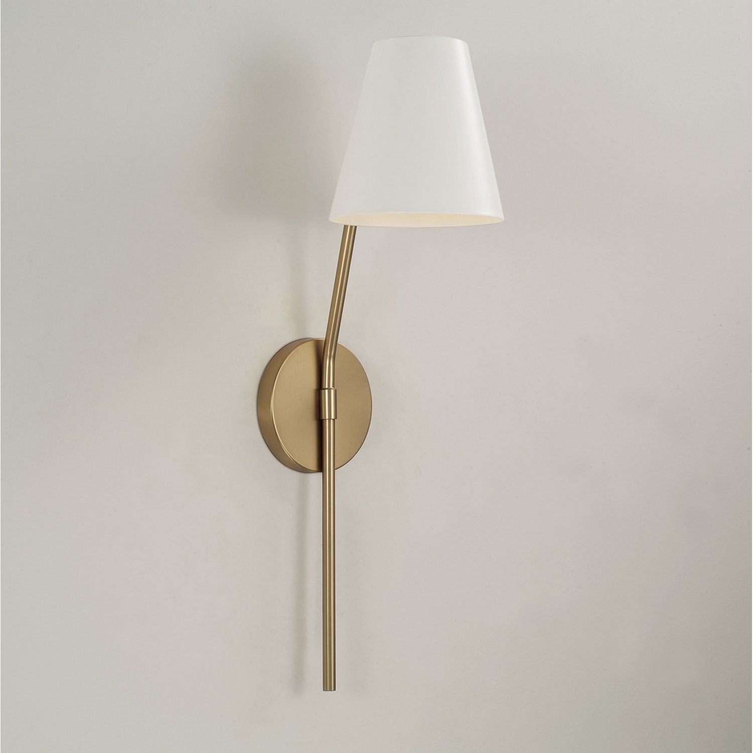 Capital Lighting - 660611AW - One Light Wall Sconce - Cami - Aged Brass and White