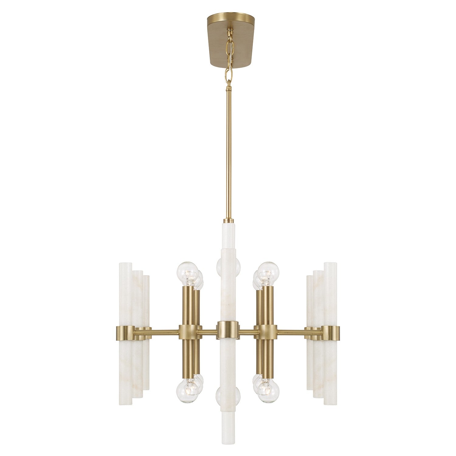 Éclairage Capital Lighting - 858001MA - Îlot lumineux à 16 spots Suspension - Marlow - Laiton mat