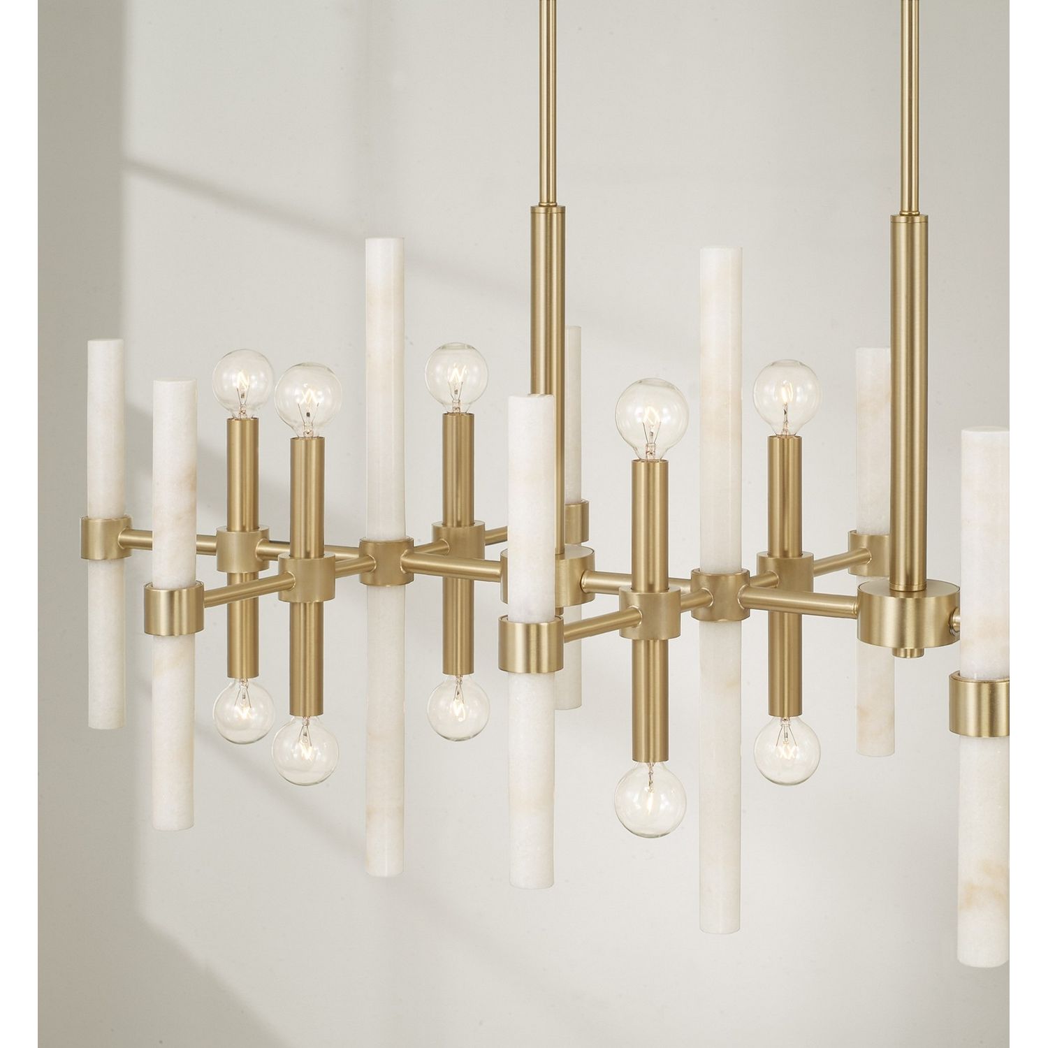 Éclairage Capital Lighting - 858001MA - Îlot lumineux à 16 spots Suspension - Marlow - Laiton mat