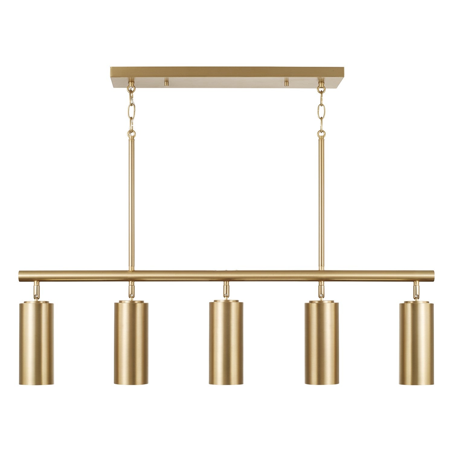 Capital Lighting - 861751AD - Five Light Island Pendant - Robbie - Aged Brass