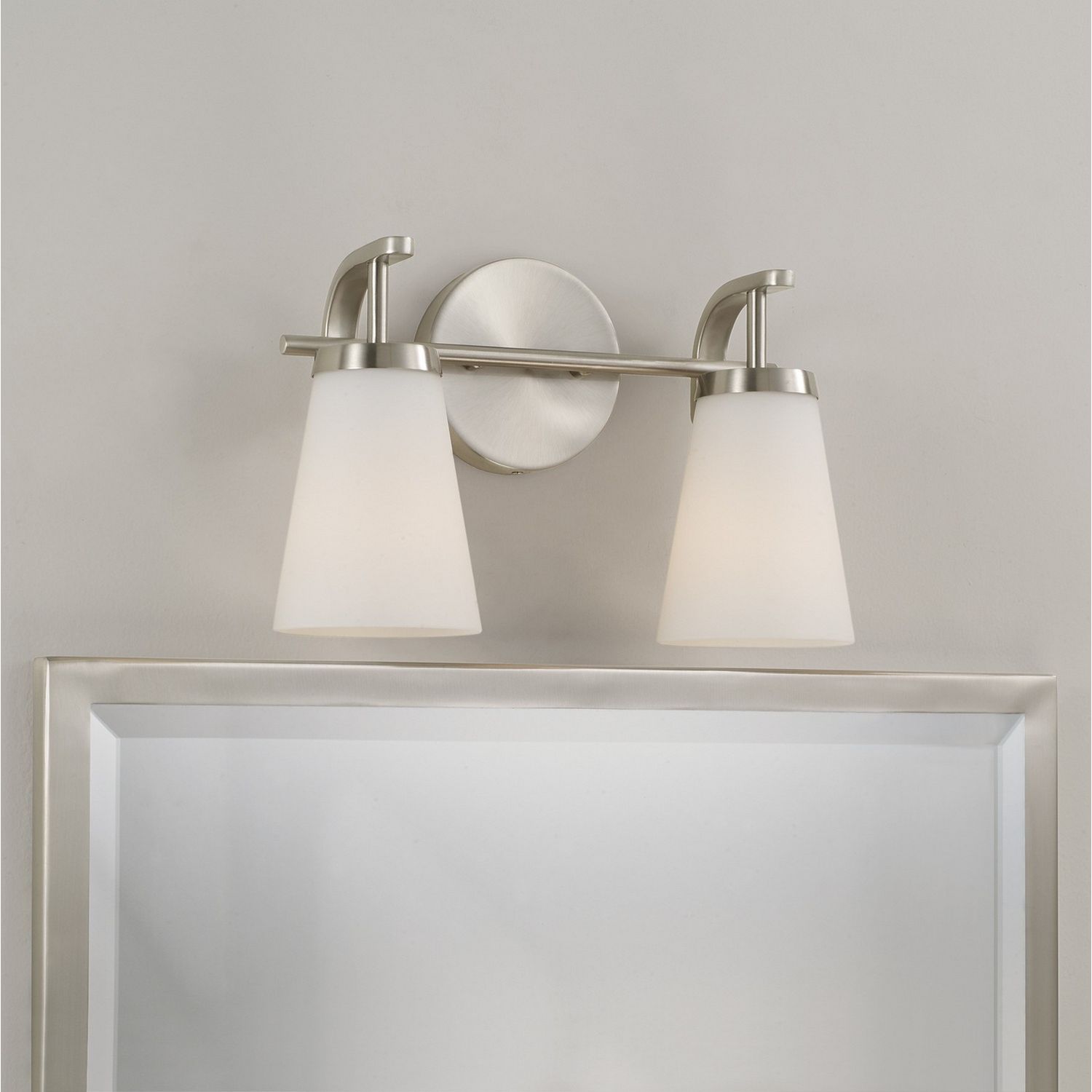 Éclairage Capital Lighting - 161021BN-660 - Applique murale deux lumières - Drake - Nickel brossé