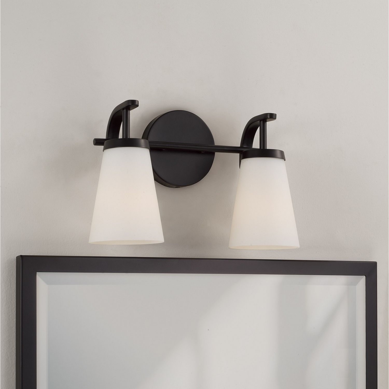 Éclairage Capital Lighting - 161021MB-660 - Applique murale deux lumières - Drake - Noir mat