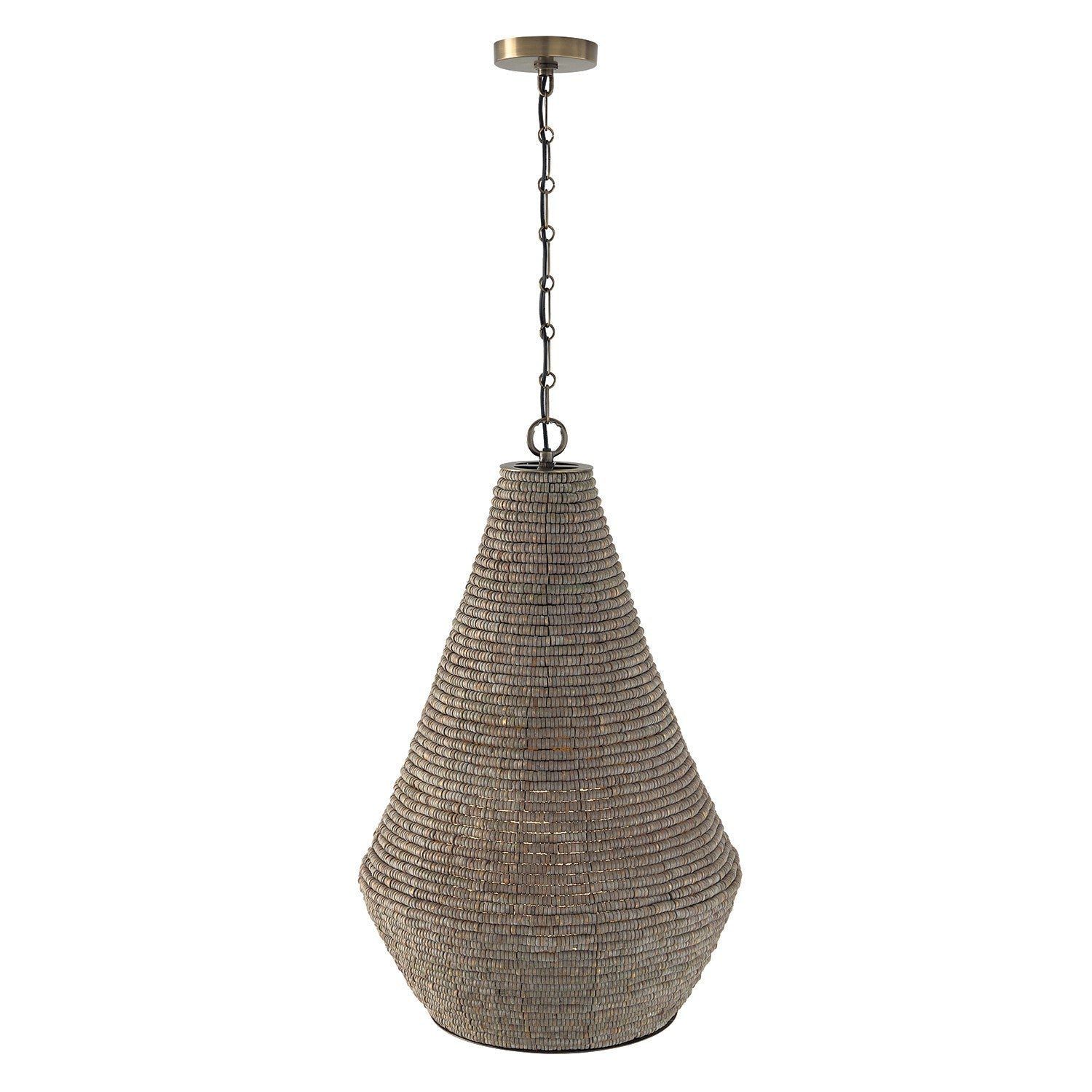 Éclairage Capital - 359712AGD - Une lampe Suspension - Morada - Gris égéen et laiton foncé