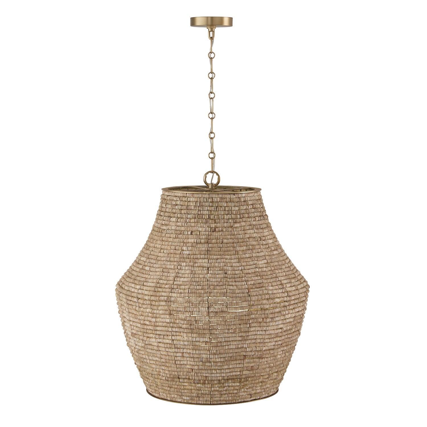 Capital Lighting - 359713LFB - One Light Pendant - Morada - Light Fawn and Matte Brass