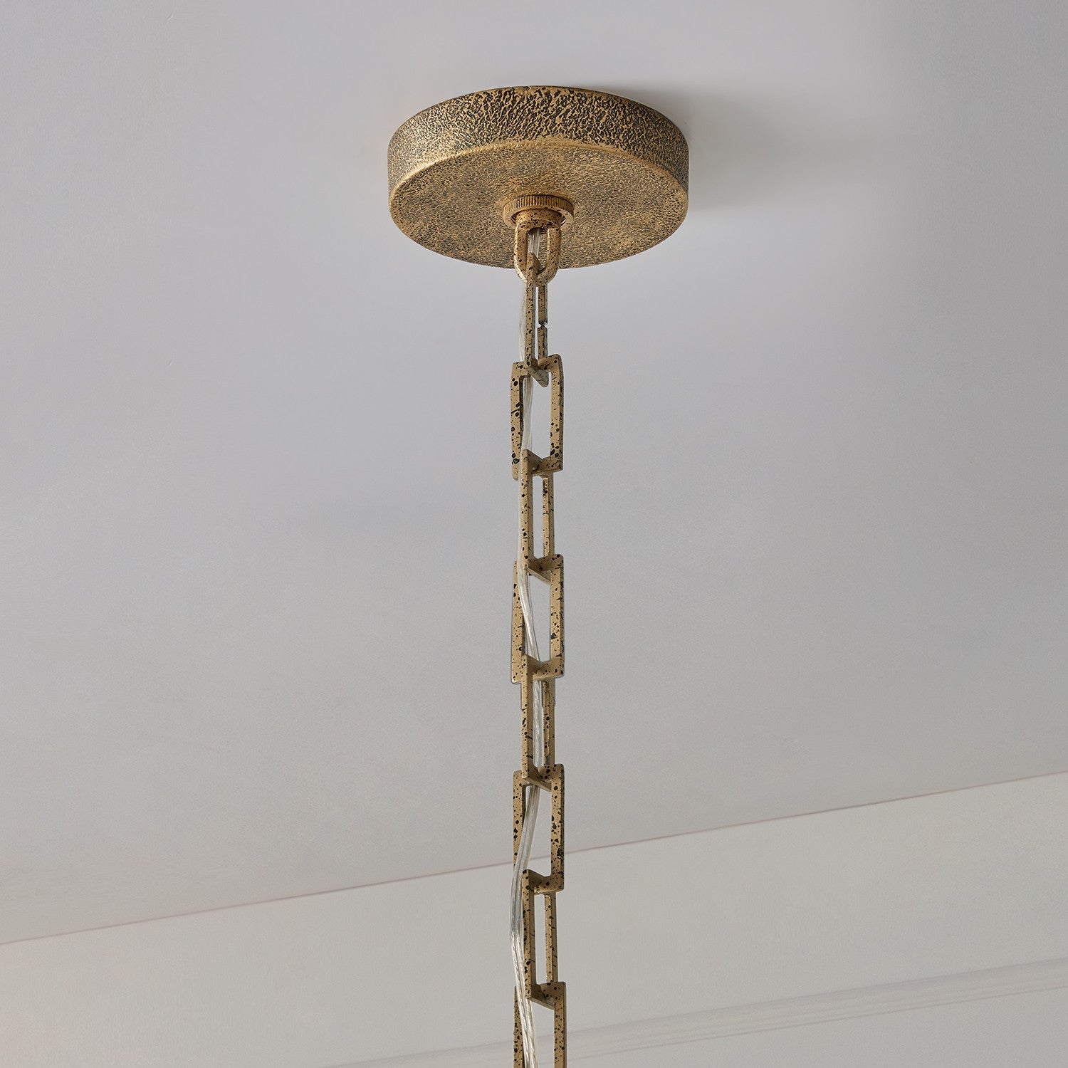 Éclairage Capital - 459801ARG - 12 lampes Suspendu - Savari - Artisan Gold
