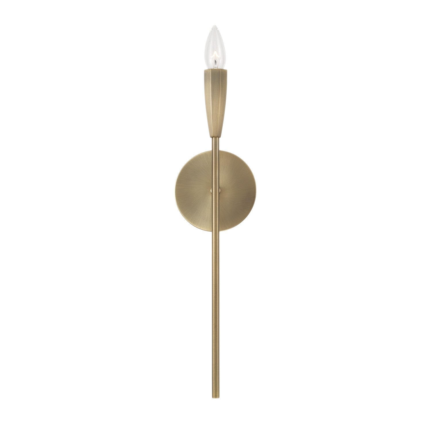 Éclairage Capital - 660411ANB - Une lampe Murale - Palmer - Laiton vieilli