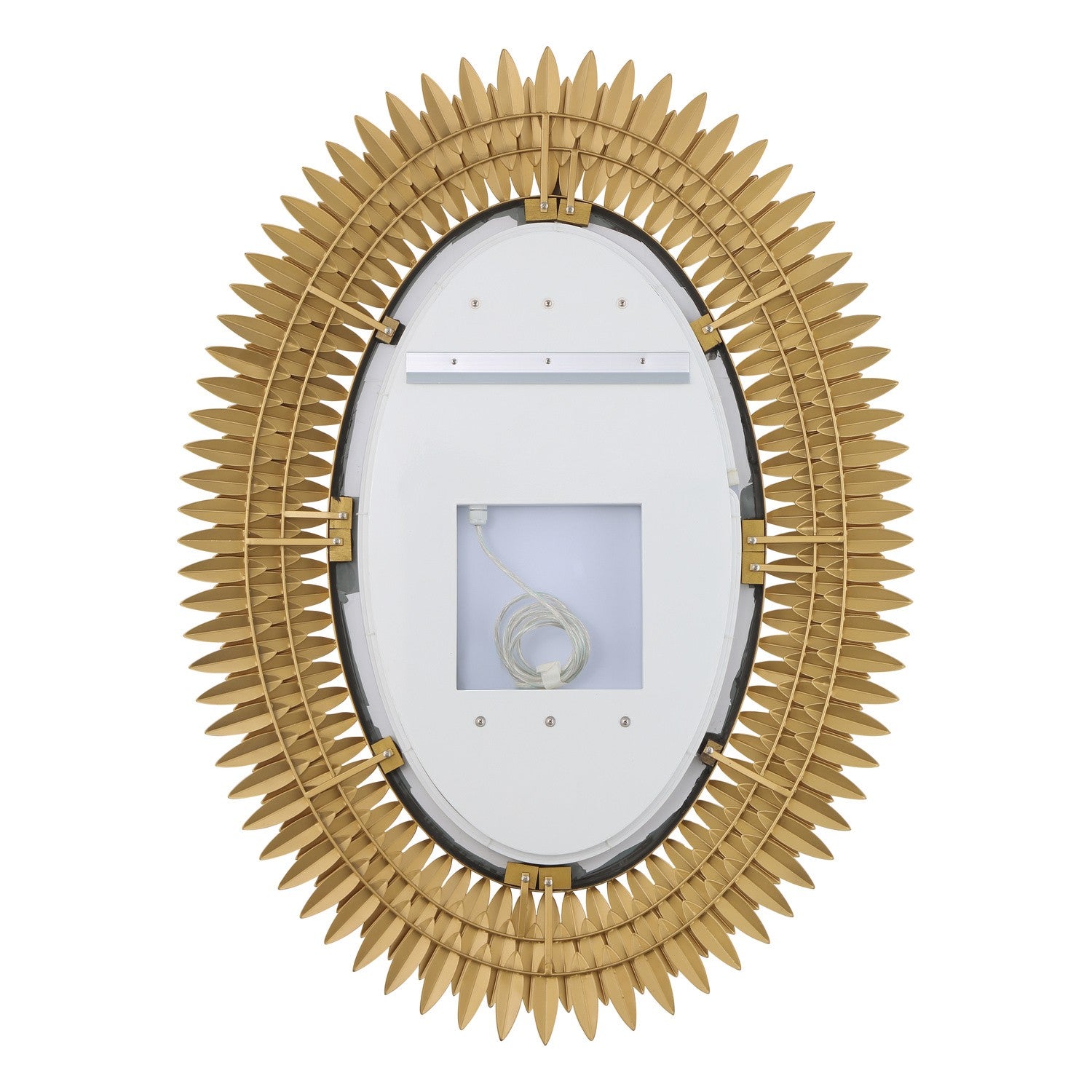 Crystorama - BRH-M500-GA - Miroir LED - Broche - Or antique
