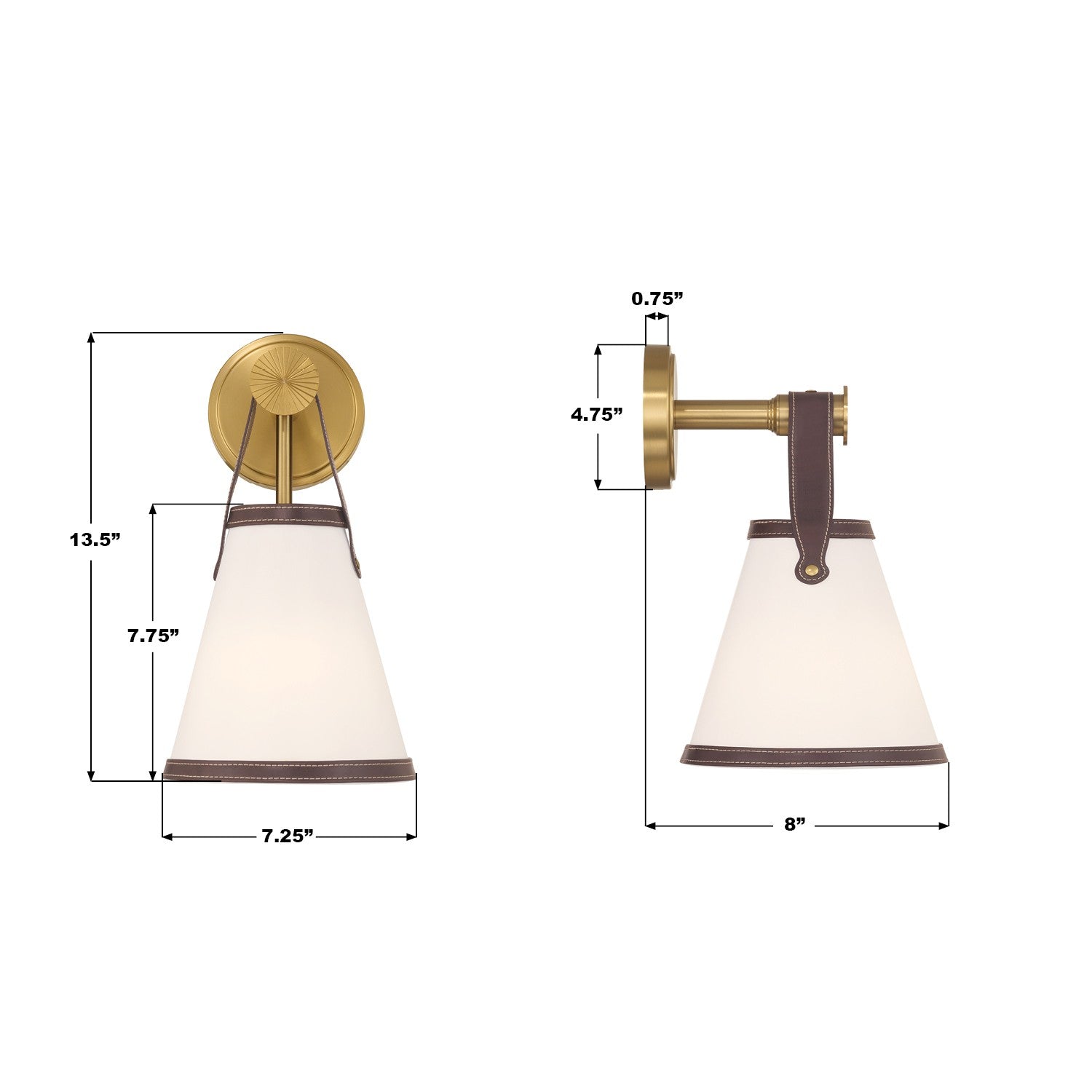 Crystorama - CAL-2401-LG - One Light Wall Sconce - Callahan - Luxe Gold