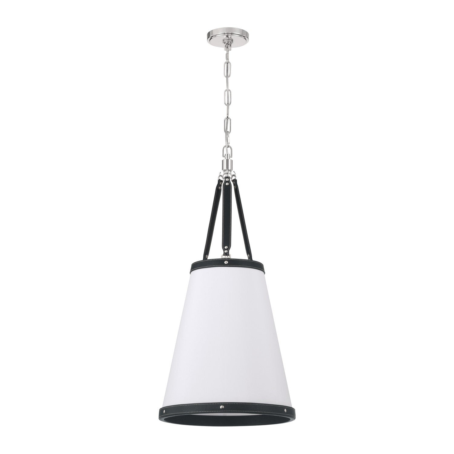 Crystorama - CAL-2404-PN - Trois lumières Suspension - Callahan - Nickel poli