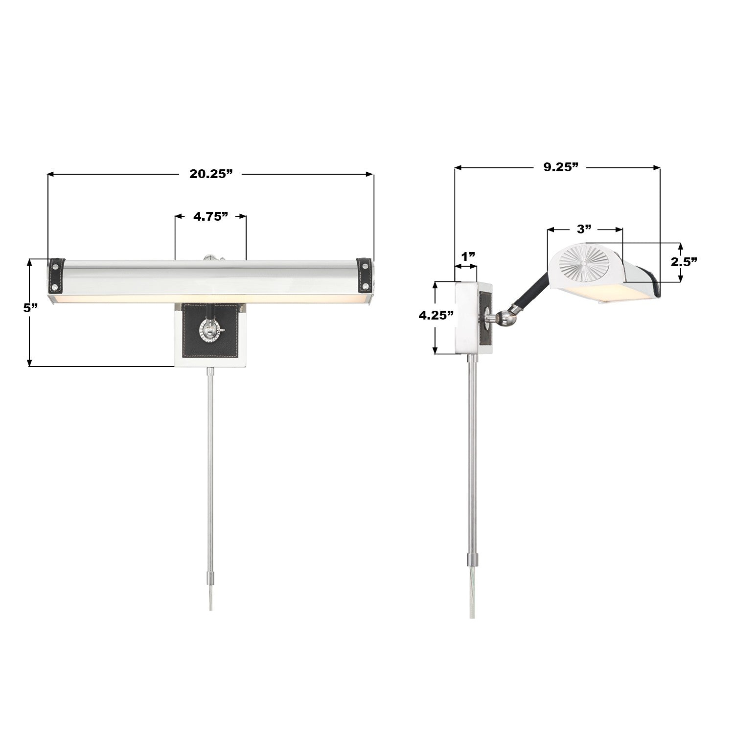 Crystorama - CAL-2411-PN - Éclairage de tableau LED - Callahan - Nickel poli