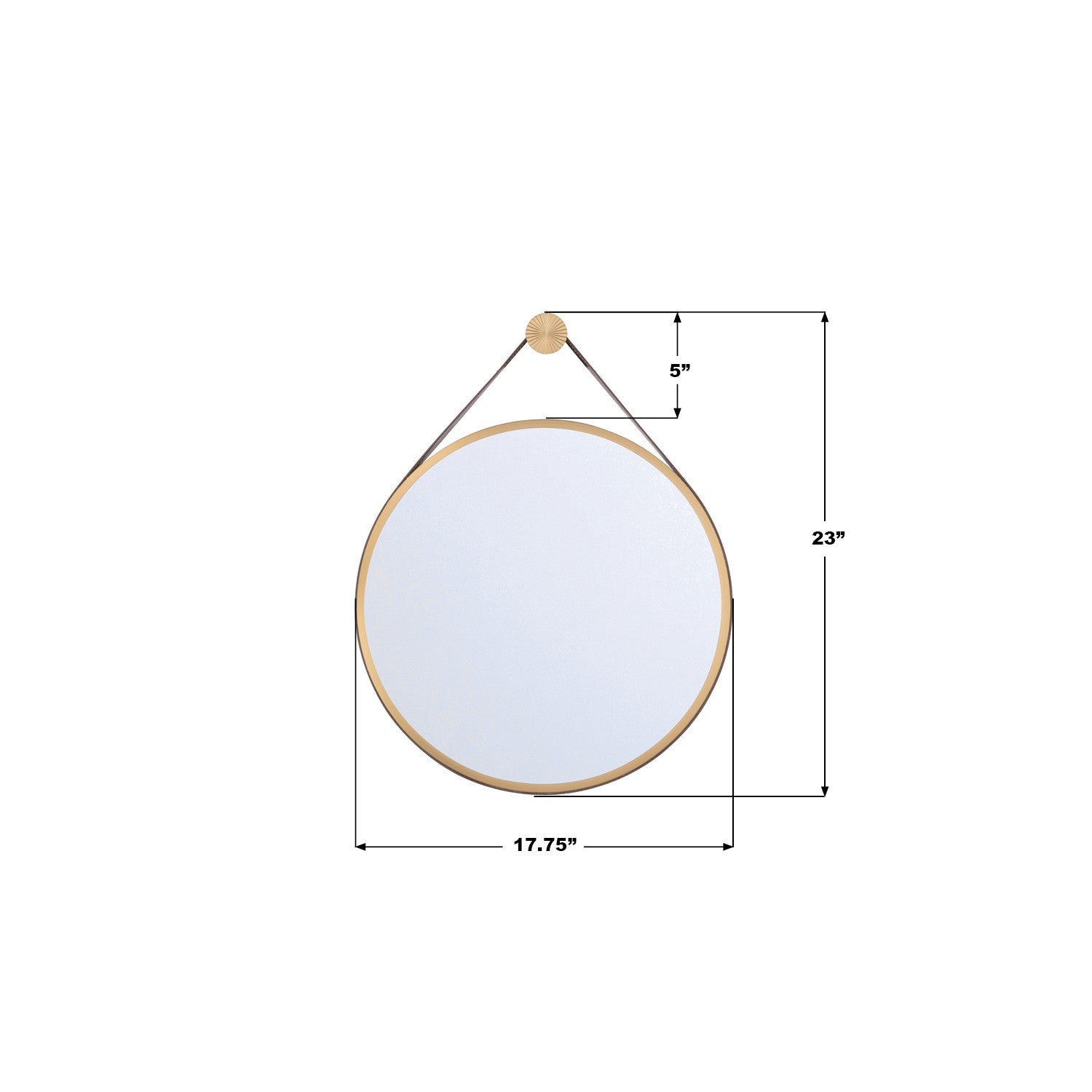 Crystorama - CAL-M218-LG - Miroir - Callahan - Luxe Or
