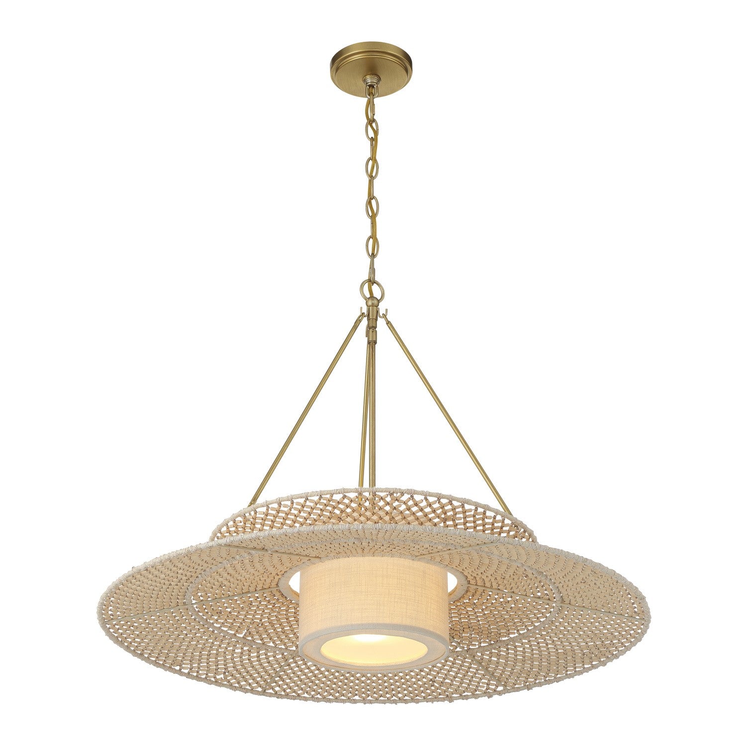Crystorama - JNP-10543-SG - One Light Chandelier - JANIPHER - Soft Gold