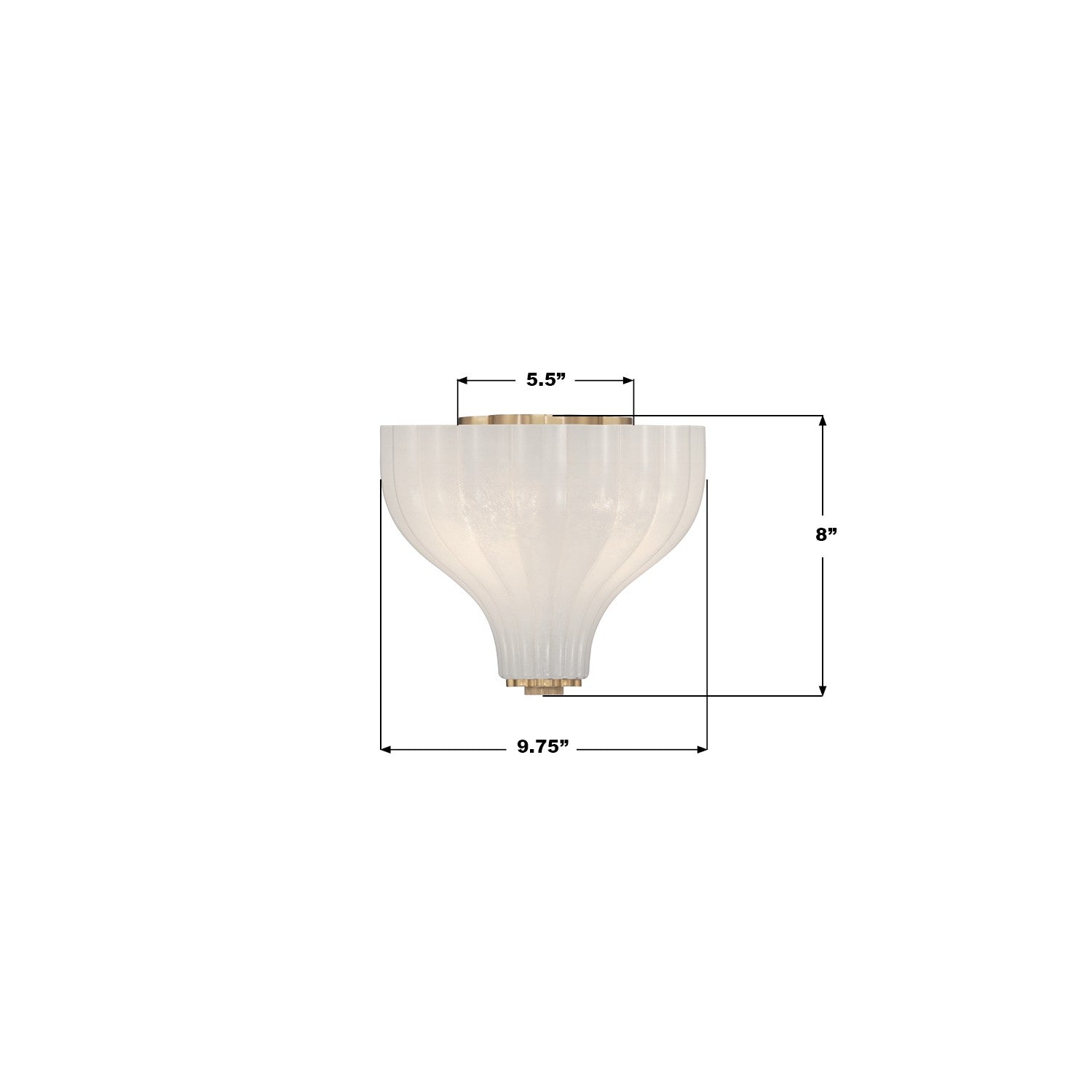 Crystorama - LAY-300-LG - Semi-remorque à trois feux Plafonnier - Layton - Luxe Gold