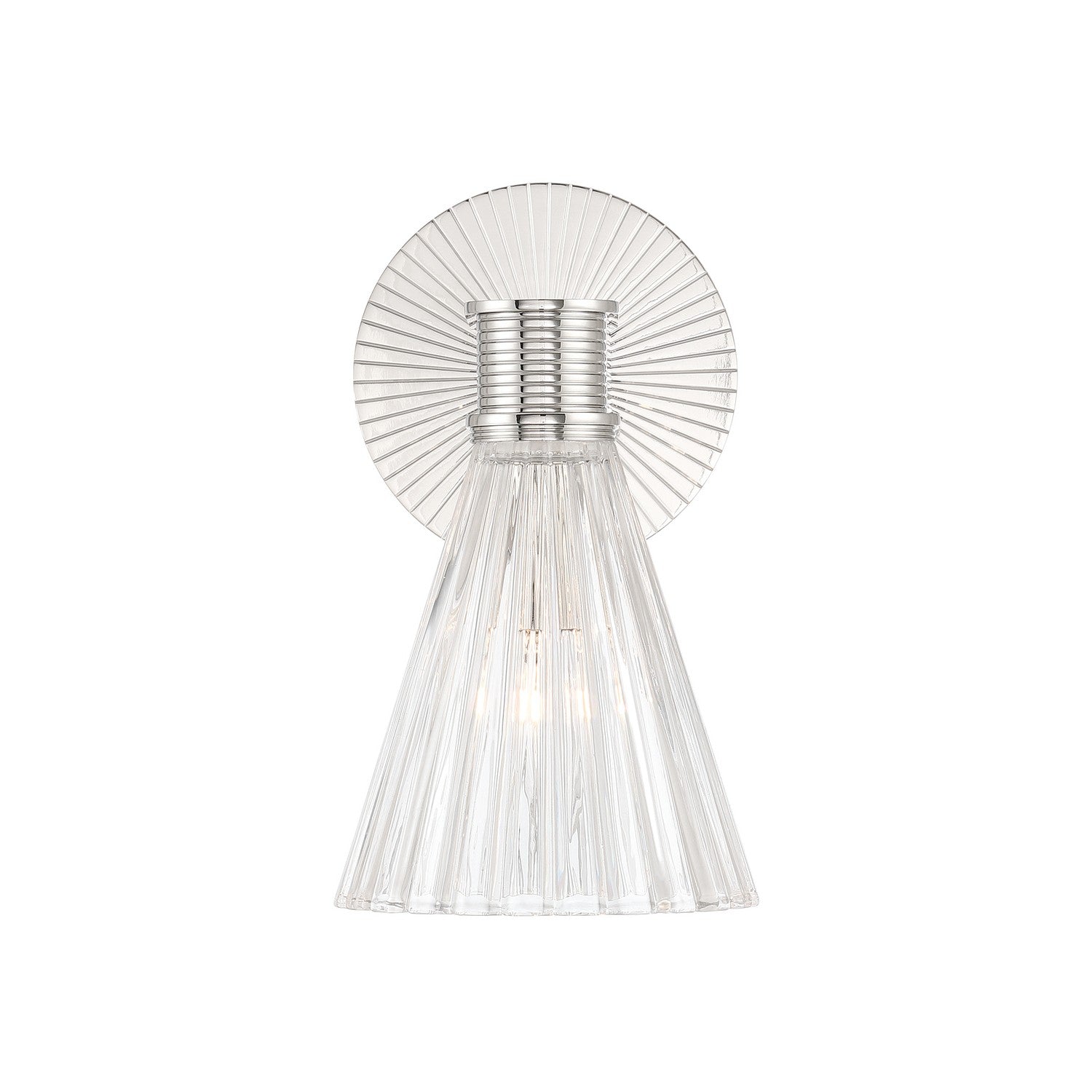 Crystorama - LOT-701-PN - One Light Wall Sconce - Lotus - Polished Nickel