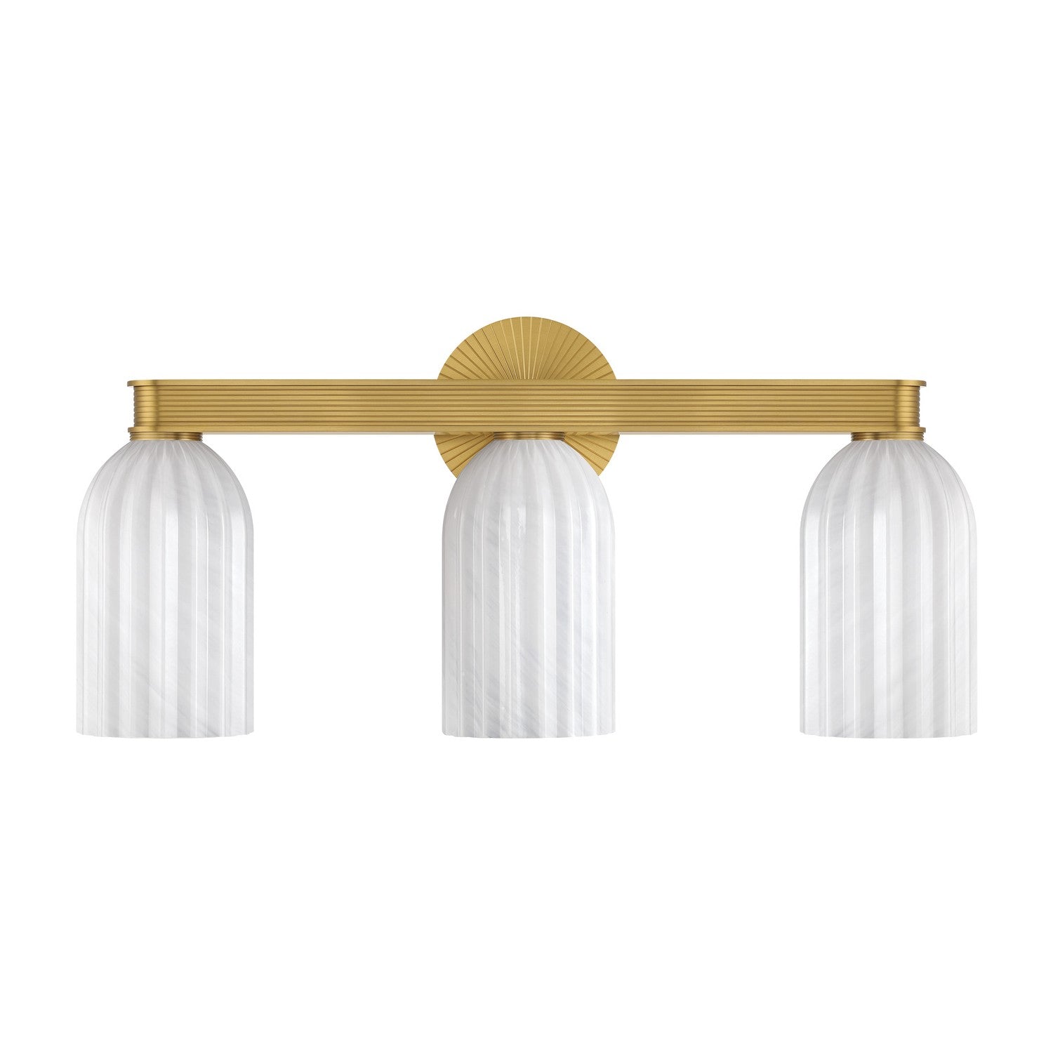 Crystorama - LOT-713-LG - Luminaire de salle de bain à trois lumières - Lotus - Luxe Gold