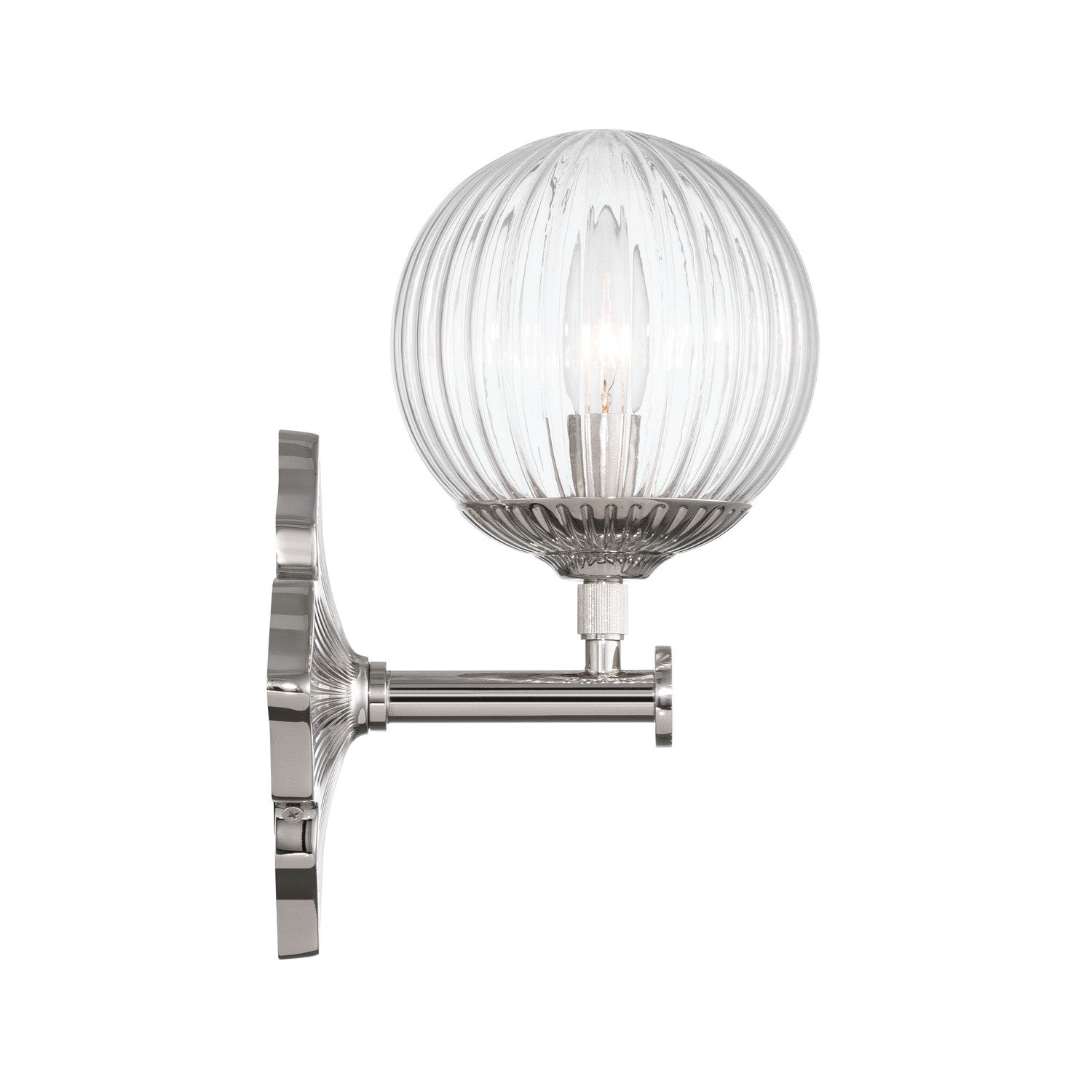 Crystorama - ORY-1001-PN-CL - One Light Wall Sconce - Orly - Polished Nickel
