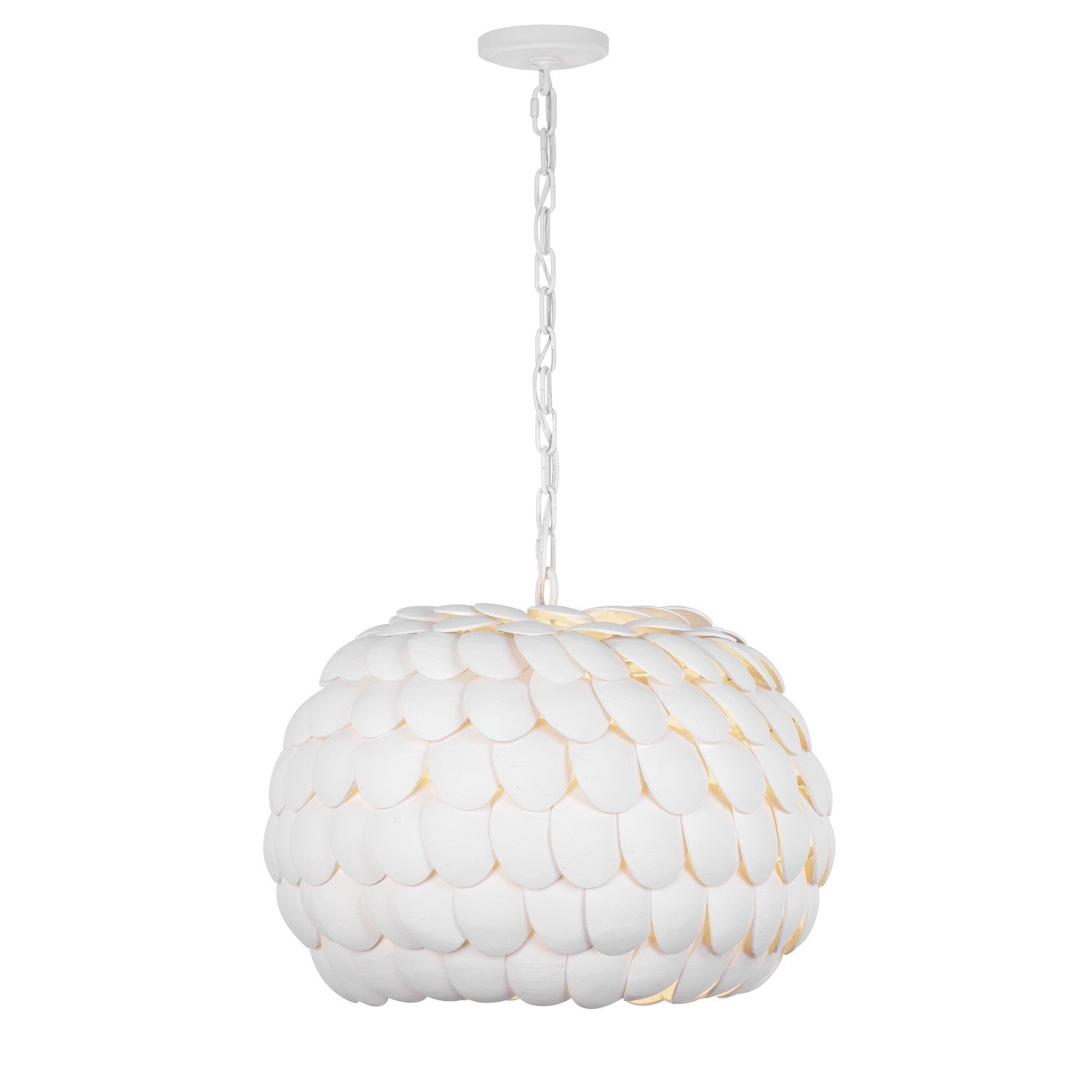 Crystorama - TAL-9404-MT - Cinq lumières Suspendu - Talia - Blanc mat