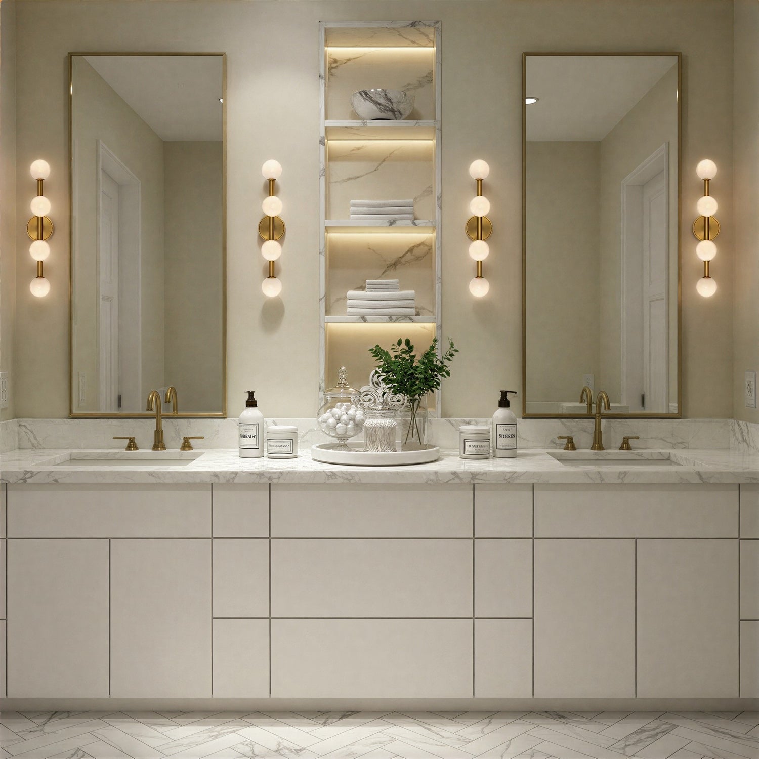 Crystorama - TRL-2811-LG - Éclairage de salle de bain LED - Terrell - Luxe Gold