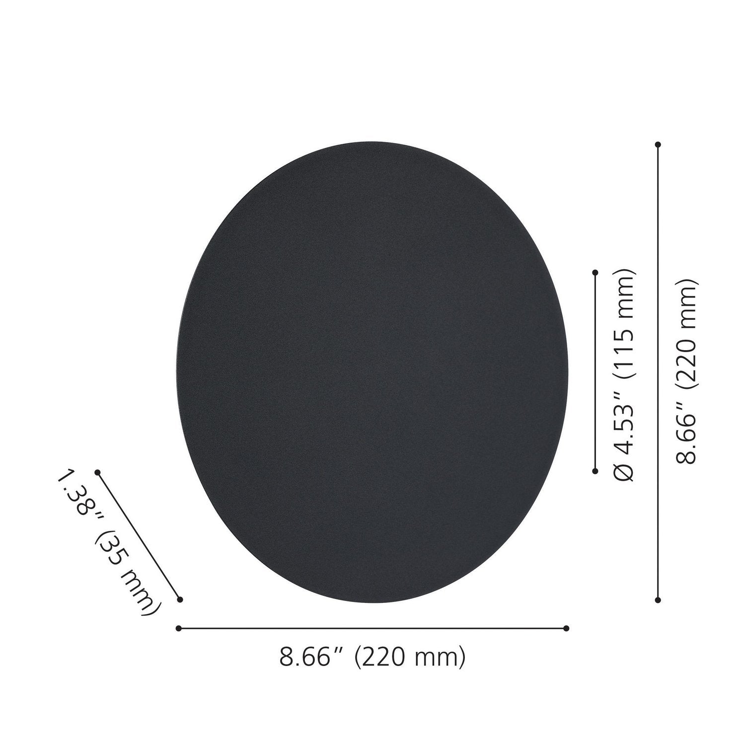 Eglo Canada - 206909A - LED Wall Sconce - Alamilo - Black