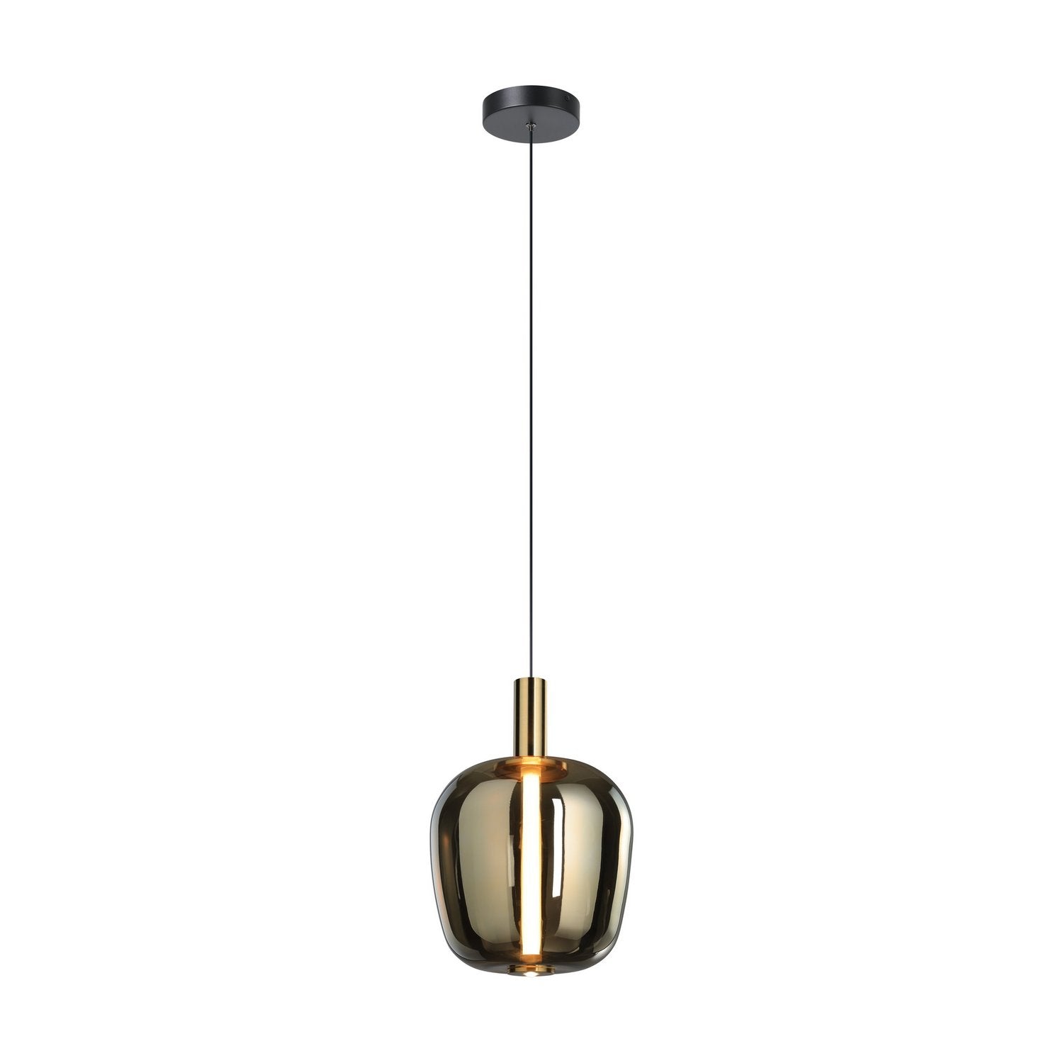 Eglo Canada - 207104A - LED Pendant - Fruitera - Black, Brushed Gold